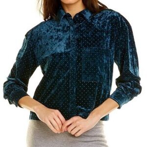 Something Navy Velvet top and pant set